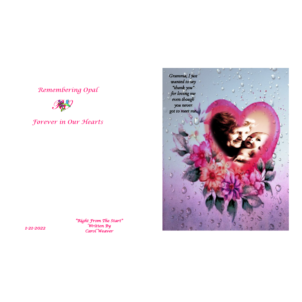 Heart With Raindrops, Gramma - Image 2