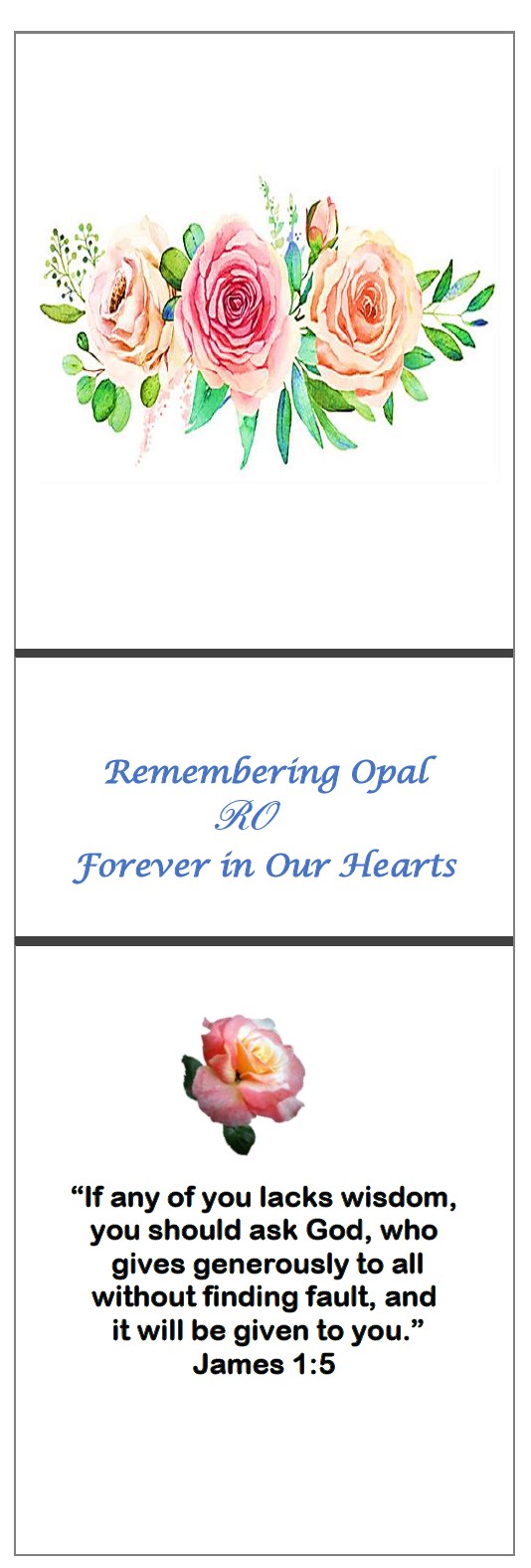 Roses Swag Bookmark - Image 2