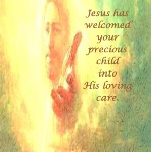 Jesus Welcoming Child, With Verse