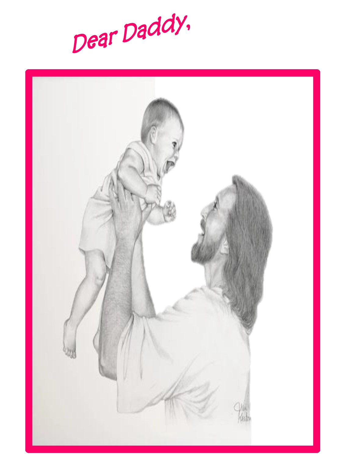 Jesus Holding Laughing Baby-Daddy - Image 3