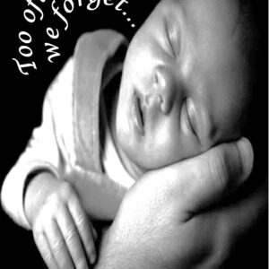 Man Holding Baby, Far Apart