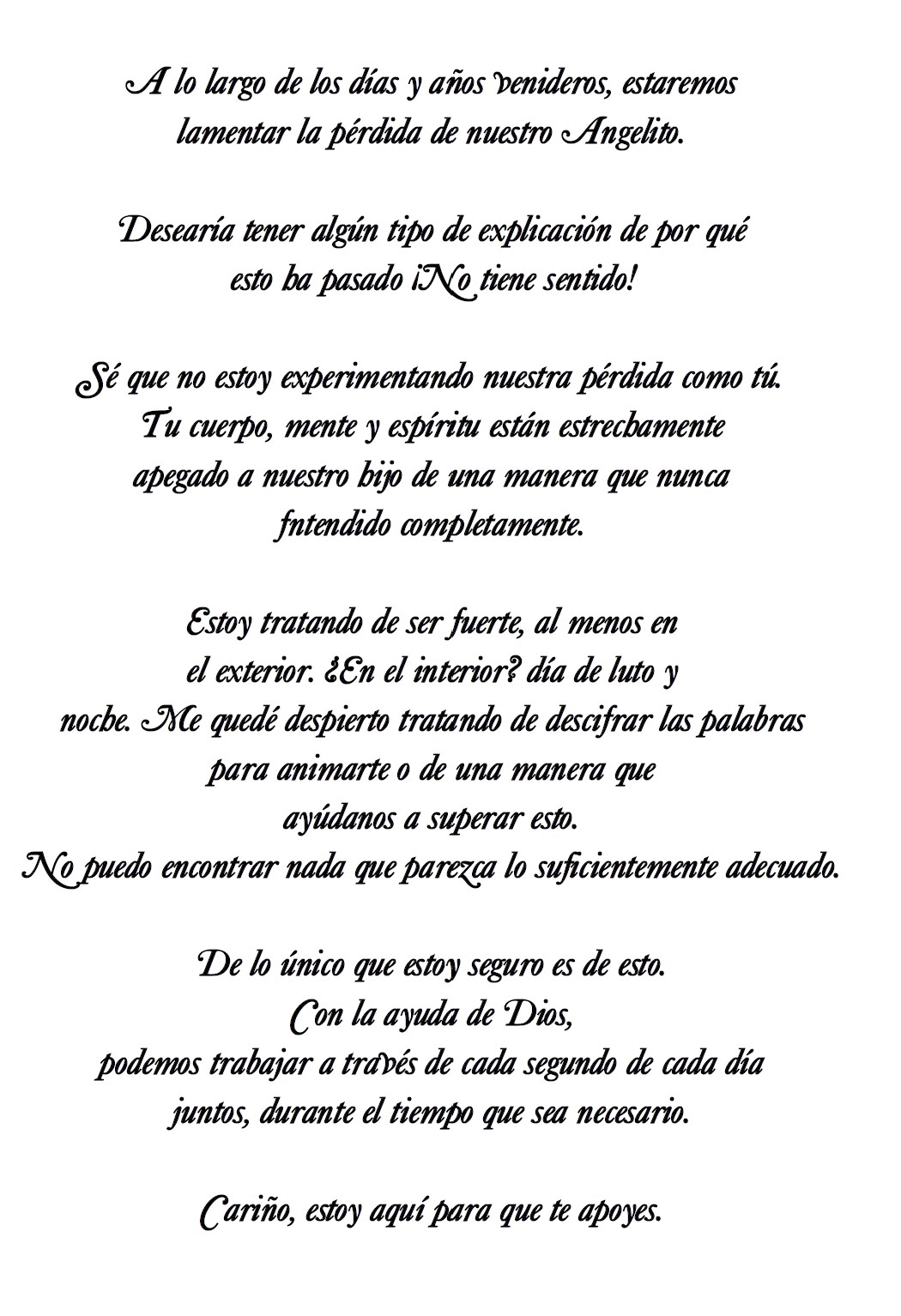 To Dear Wife-Baby Feet in Heart-Spanish - Image 2