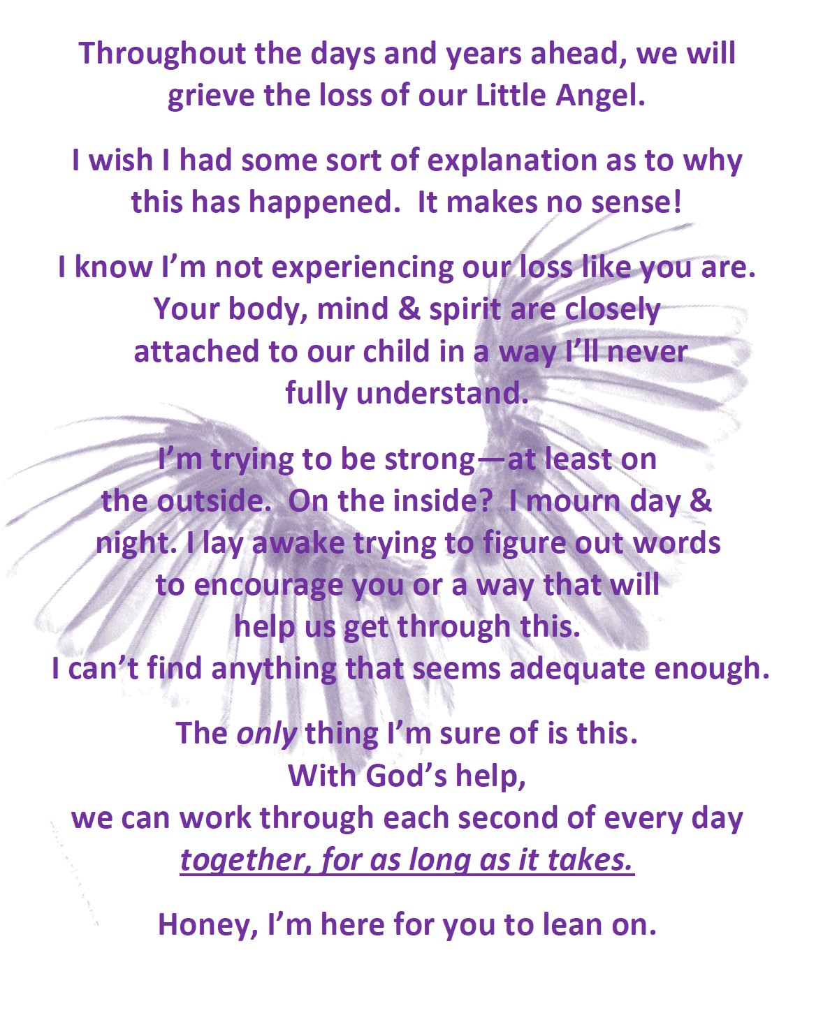 To Dear Wife-Angel Wings - Image 2