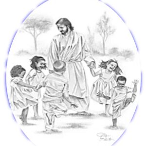 Jesus Dancing With Children