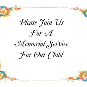 Invitation to Memorial Service