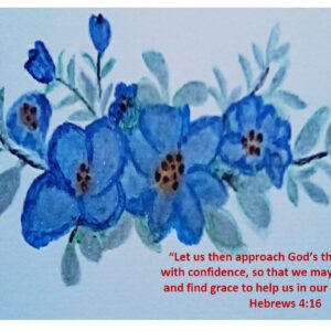 Swag, Blue Flowers