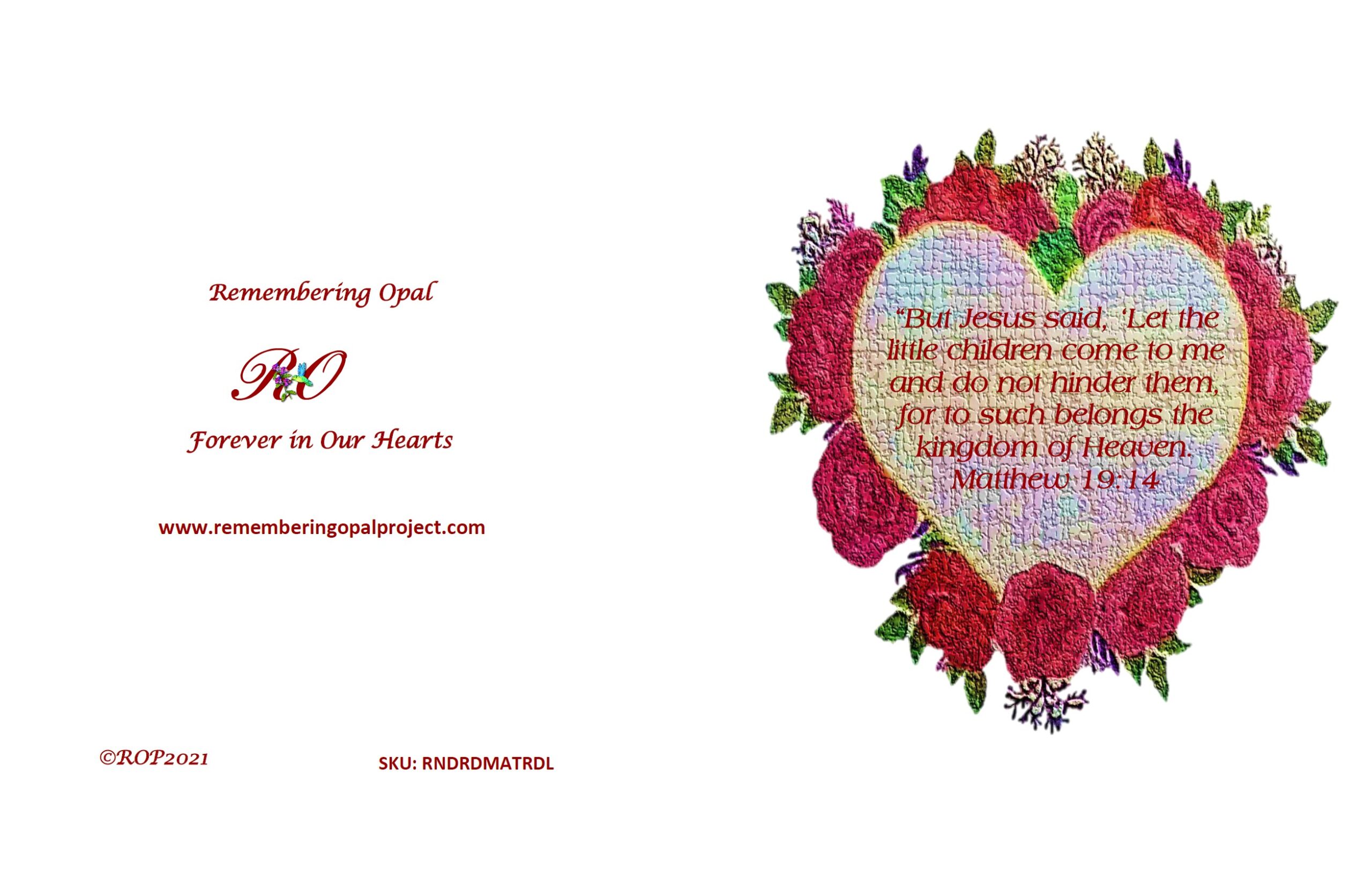 Roses N Hearts, Red Frame-Material - Image 2